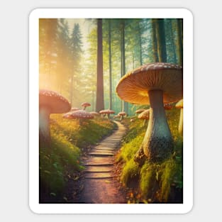 Mysterious fairytale scene Sticker